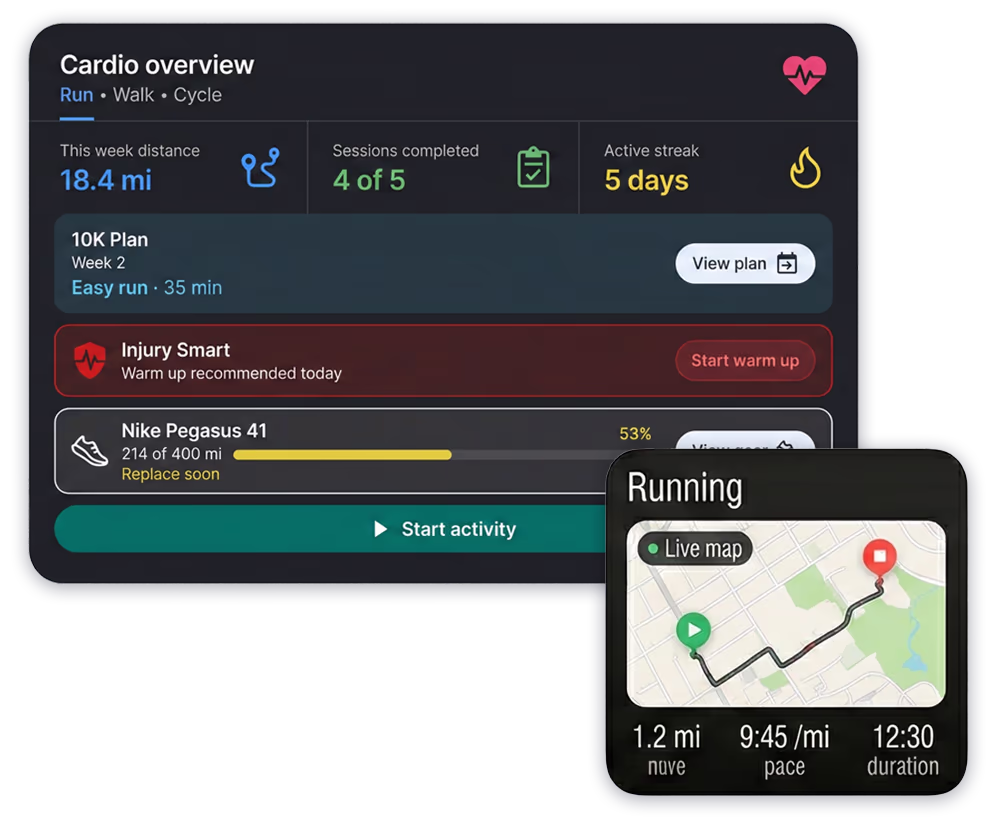 Cardio · Distance · Endurance